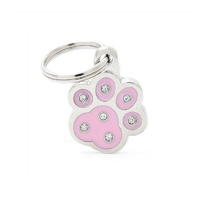 ID Tag Chic Paw Pink