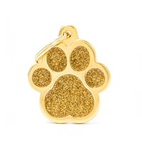 Tag Shine Paw Gold Large