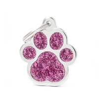 Tag Shine Paw Pink Large