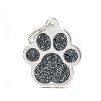 Tag Shine Paw Black Large