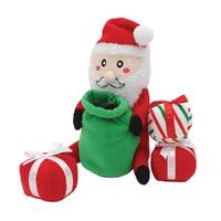 Zippypaws Holiday Zippy Burrow Santa Sack Dog Toy