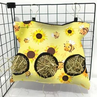 Small Animal Hay Bags 3 Hole Bee Sunflowers