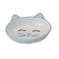 Bowl Here Kitty Oval Blue