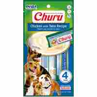 Inaba Dog Treats Churu Puree Chicken & Tuna 56g