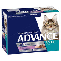 Advance Cat Indoor Chicken & Turkey Jelly 85g (12 Pouches)