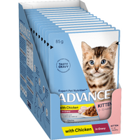 Advance Kitten Gravy Chicken Chunks Pouch 85g