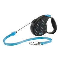 Flexi Dots Retractable Dog Lead Blue 5m