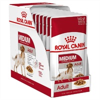 Royal Canin Dog Medium Adult Pouch 140g (10 Pouches)