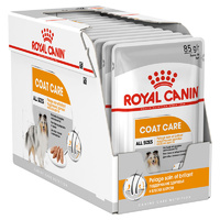 Royal Canin Dog Pouch Coat Care 85g Box (12 Pouches)