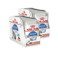 Royal Canin Indoor Gravy Cat Food Pouch 24x85g
