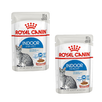 Royal Canin Indoor Gravy Cat Food Pouch 2x85g
