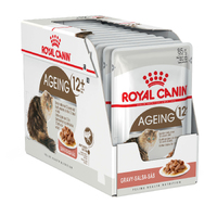 Royal Canin Cat Ageing 12+ Gravy Pouch 85g Box (12x Pouches)