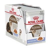 Royal Canin Ageing 12+ Senior Jelly Cat Food Pouch 12x85g