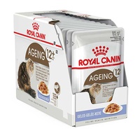 Royal Canin Cat Ageing 12+ Jelly Pouch 85g Box (12x Pouches)