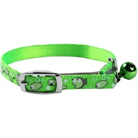 Cat Collar Total Care Reflect Small 23-27cm Green