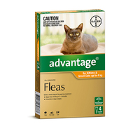 Advantage Small Cat & Kitten 0-4kg (4 Pack)