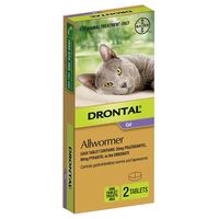 Drontal Medium Cat 4kg (2 Pack)