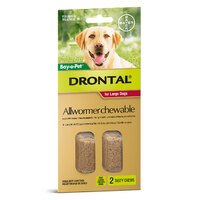 Drontal Extra Large Dog Chew 35kg (2 Pack)