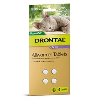 Drontal Medium Cat 4kg (4 Pack)