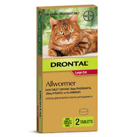 Bayer Drontal Large Cat 6kg (2 Pack)