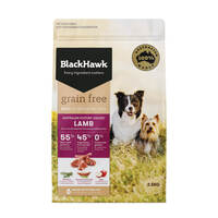Black Hawk Grain Free Adult Lamb Dry Dog Food 2.5kg