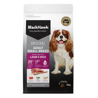 Black Hawk Adult Small Breed Lamb & Rice Dog Food 3kg