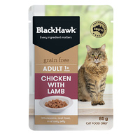 Black Hawk Cat Pouch Chicken & Lamb 85g