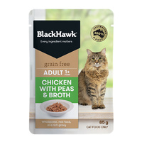 Black Hawk Cat Pouch Chicken & Pea Broth 85g
