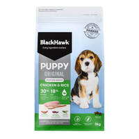 Black Hawk Puppy Medium Breed Chicken & Rice Dry Dog Food 3kg