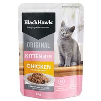 Black Hawk Kitten Food Pouch Chicken & Gravy 85g 