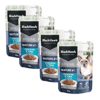 Black Hawk Mature 7+ Cat Food Pouch Chicken 4x85g