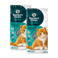 2x Breeder's Choice Cat Litter 30L