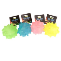 Glow Dog Toy Spike Ball Blue