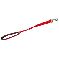 Nylon Lead Thick with Cushion Handle Red 60cm