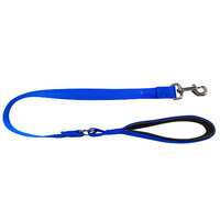 Nylon Lead Standard with Cushion Handle Blue 90cm