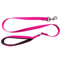 Nylon Lead Standard with Cushion Handle Pink 120cm