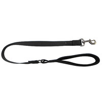 Nylon Lead Standard with Cushion Handle Black 90cm