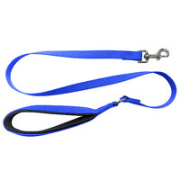 Nylon Lead Thick with Cushion Handle Blue 120cm