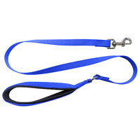 Nylon Lead Thick with Cushion Handle Blue 120cm