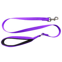 Nylon Lead Thick with Cushion Handle Purple 120cm