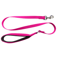 Nylon Lead Thick with Cushion Handle Pink 120cm