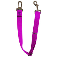 Car Safety Belt Adj Sml/Puppy Pink