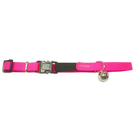Cat Collar Nylon Adjustable Pink