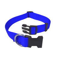 Adjustable Nylon Collar 15-22cm Blue
