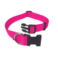 Adjustable Nylon Collar 15-22cm Pink