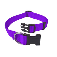 Adjustable Nylon Collar 25-40cm Purple