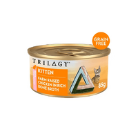 Trilogy Chicken In Rich Bone Broth Kitten Food 85g