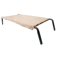 Steel Frame Hessian Bed Large