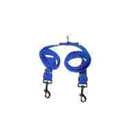 Double Ended Dog Lead Blue 25x180