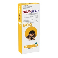 Bravecto Spot-On Extra-Small Dogs 2-4.5kg (1 Pack)